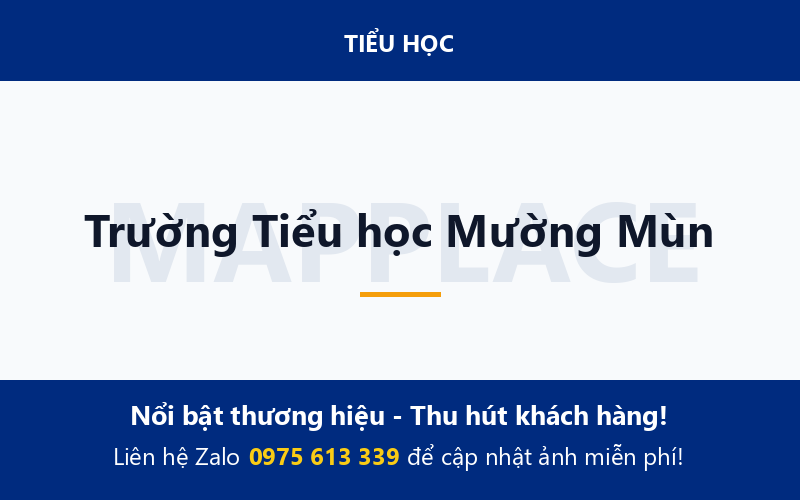 Trường Tiểu học Mường Mùn