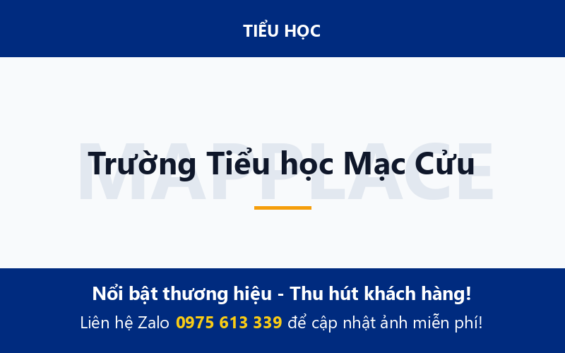 Trường Tiểu học Mạc Cửu