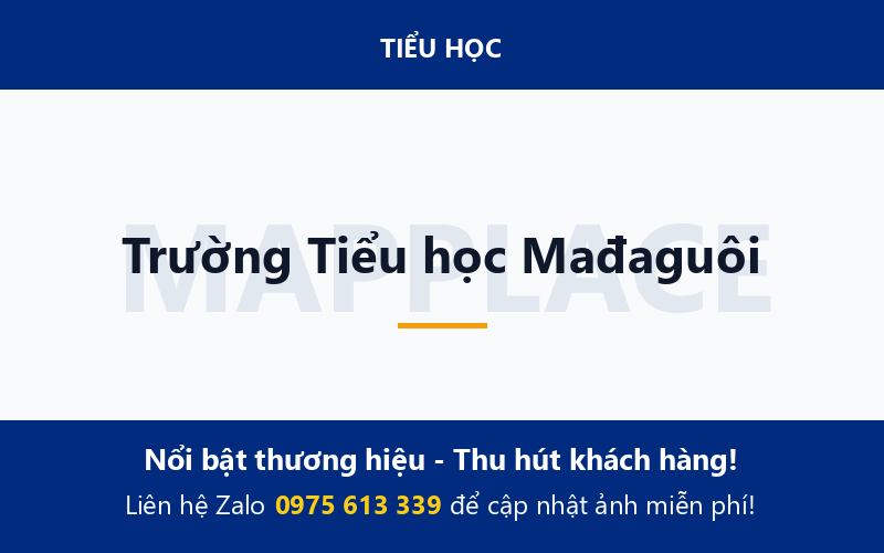 Trường Tiểu học Mađaguôi