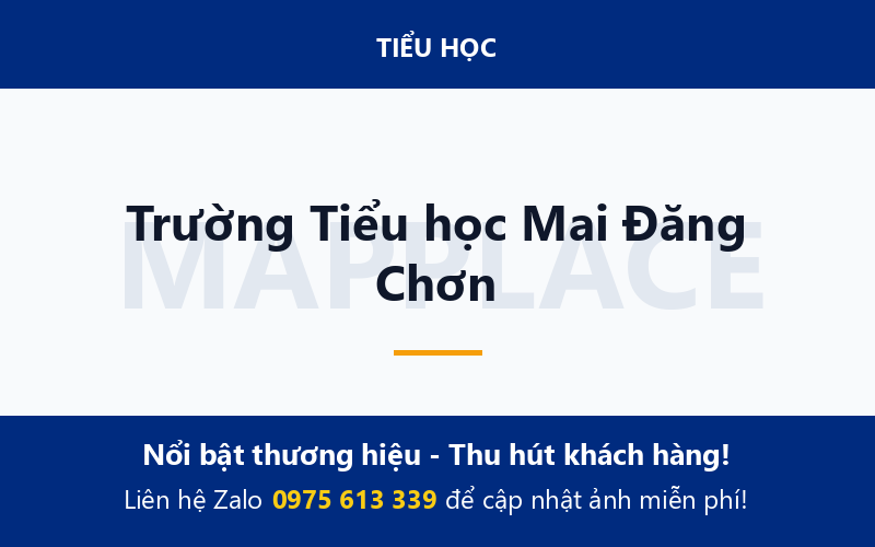 Trường Tiểu học Mai Đăng Chơn