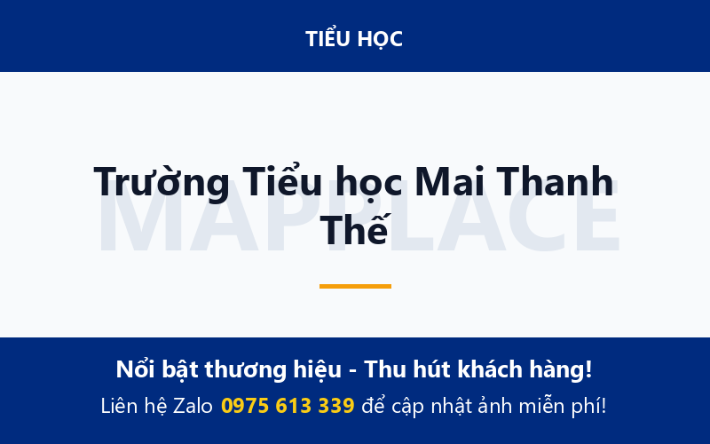 Trường Tiểu học Mai Thanh Thế