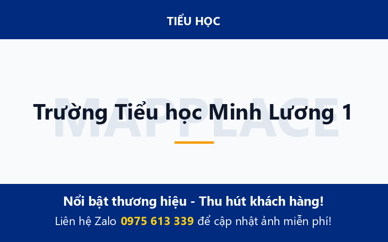 Trường Tiểu học Minh Lương 1