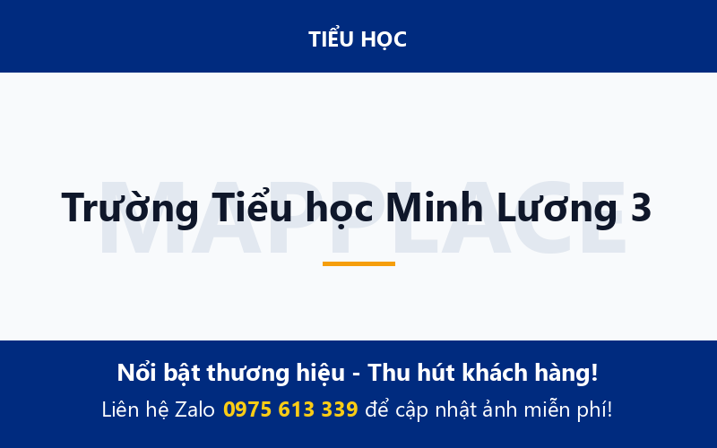 Trường Tiểu học Minh Lương 3