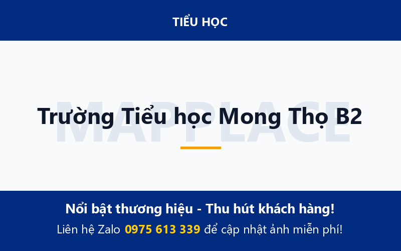 Trường Tiểu học Mong Thọ B2