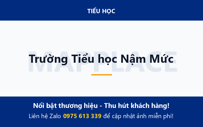 Trường Tiểu học Nậm Mức