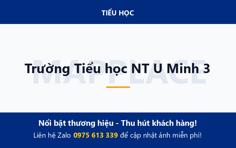 Trường Tiểu học NT U Minh 3