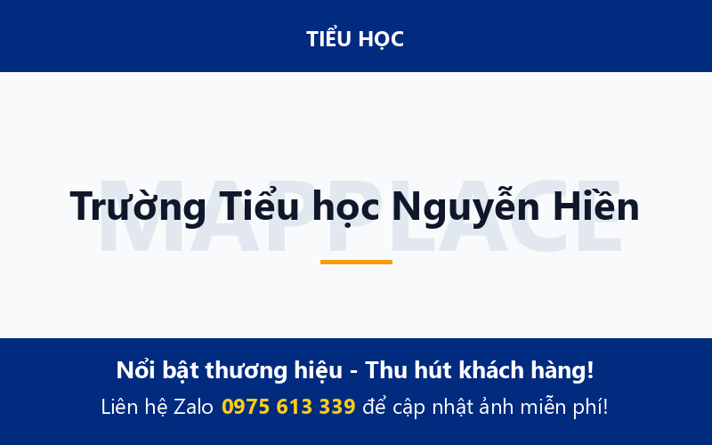Trường Tiểu học Nguyễn Hiền
