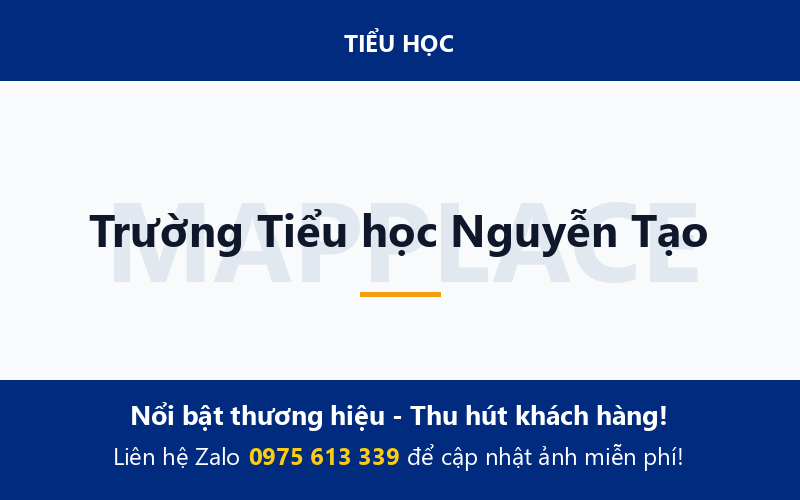 Trường Tiểu học Nguyễn Tạo