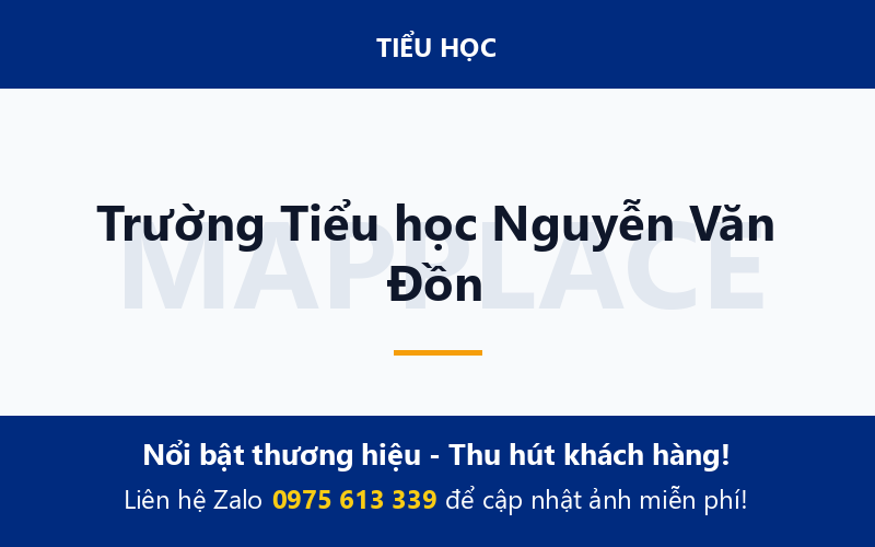 Trường Tiểu học Nguyễn Văn Đồn