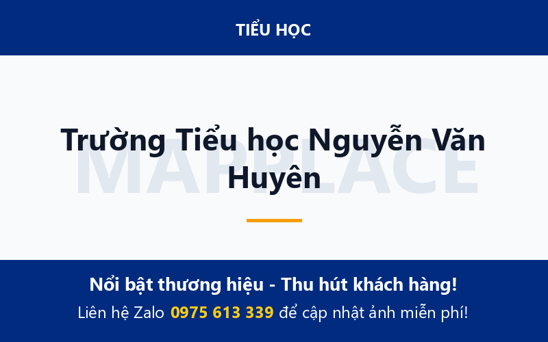 Trường Tiểu học Nguyễn Văn Huyên