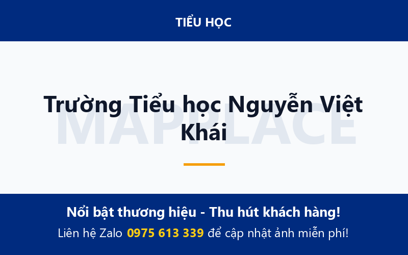Trường Tiểu học Nguyễn Việt Khái