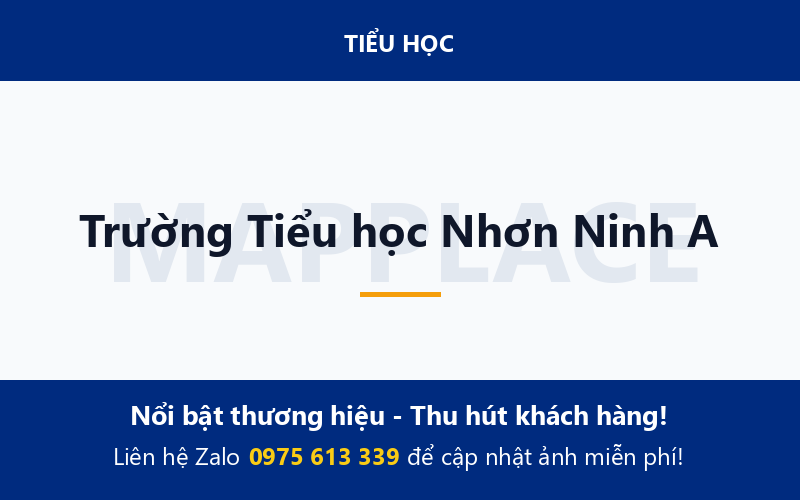 Trường Tiểu học Nhơn Ninh A