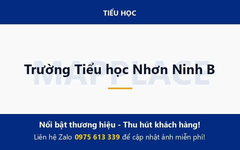 Trường Tiểu học Nhơn Ninh B