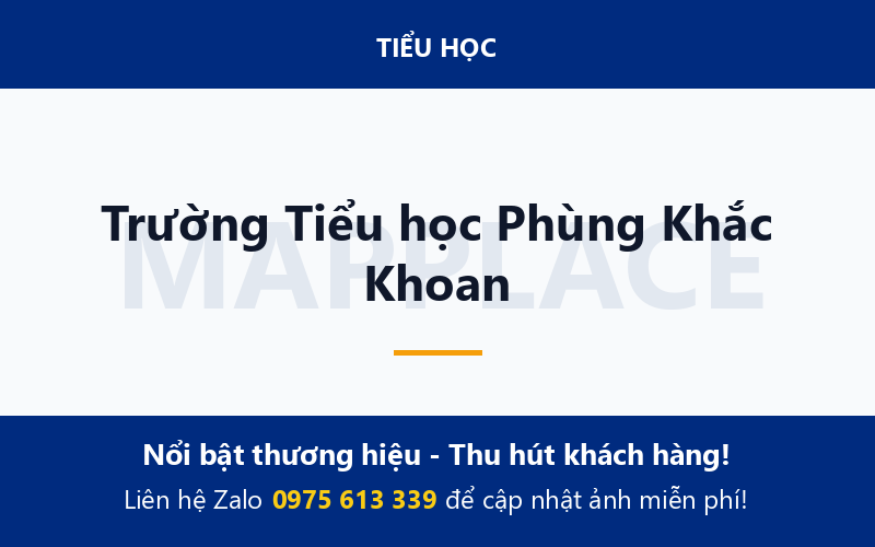 Trường Tiểu học Phùng Khắc Khoan