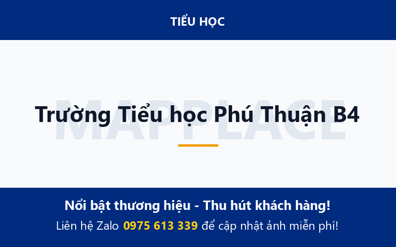 Trường Tiểu học Phú Thuận B4