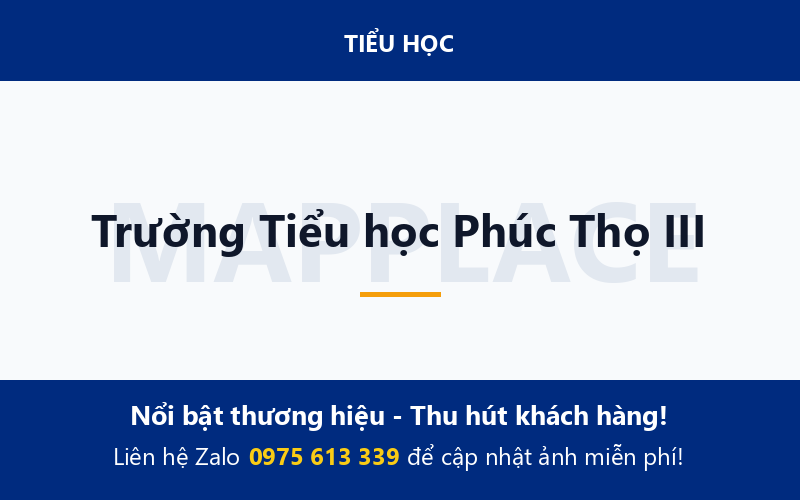 Trường Tiểu học Phúc Thọ III