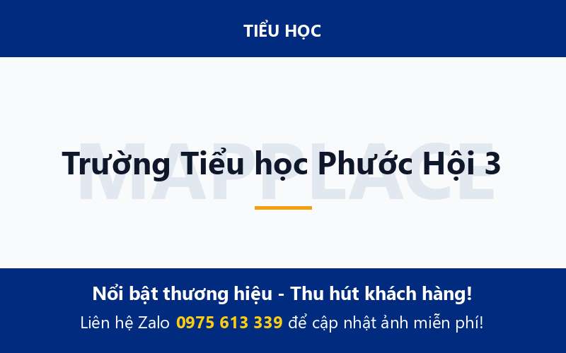 Trường Tiểu học Phước Hội 3