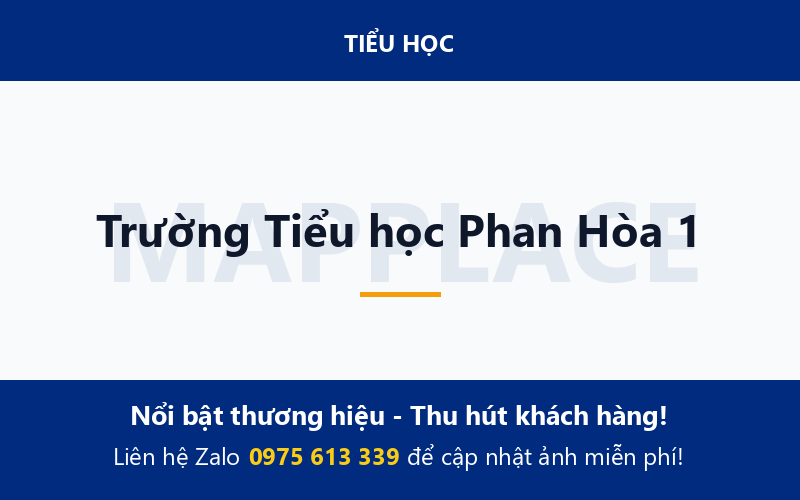 Trường Tiểu học Phan Hòa 1