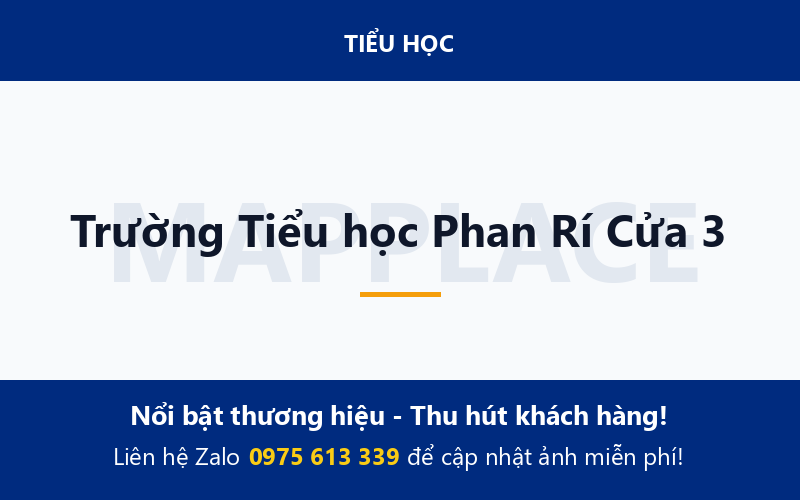 Trường Tiểu học Phan Rí Cửa 3