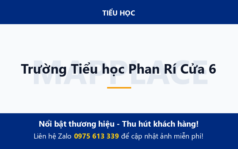 Trường Tiểu học Phan Rí Cửa 6