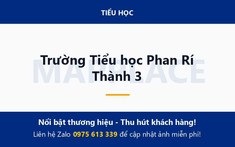 Trường Tiểu học Phan Rí Thành 3