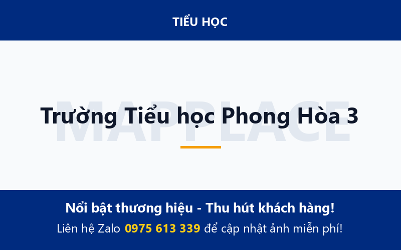 Trường Tiểu học Phong Hòa 3