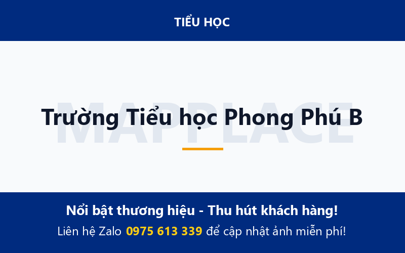 Trường Tiểu học Phong Phú B