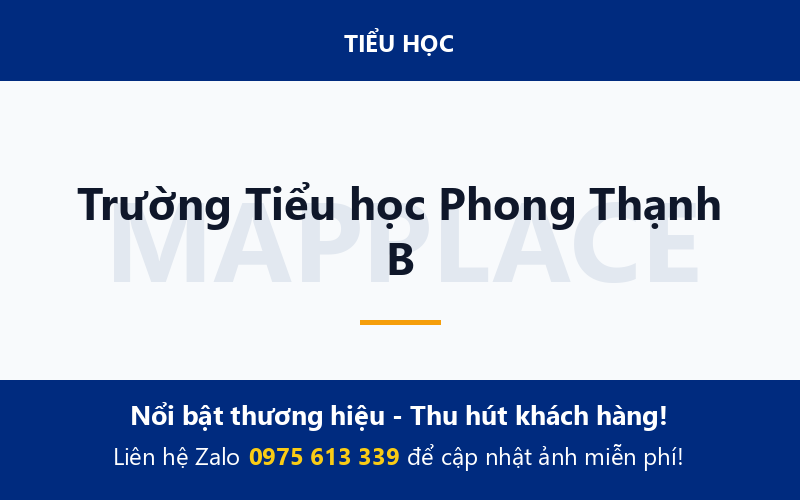 Trường Tiểu học Phong Thạnh B