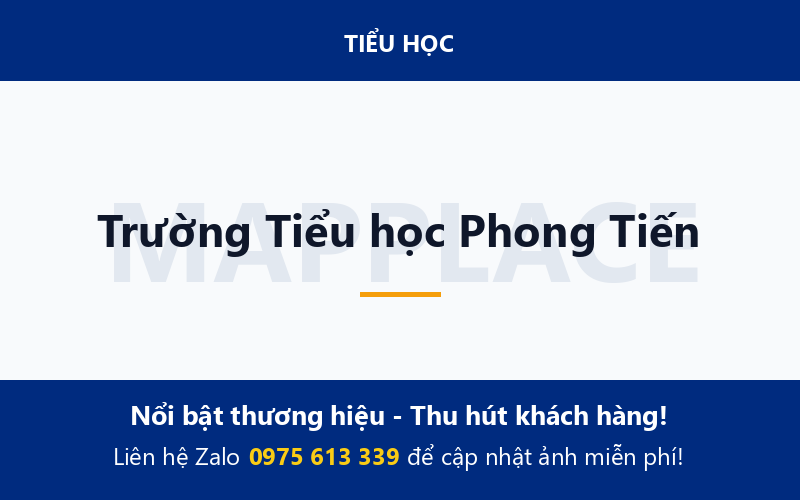 Trường Tiểu học Phong Tiến