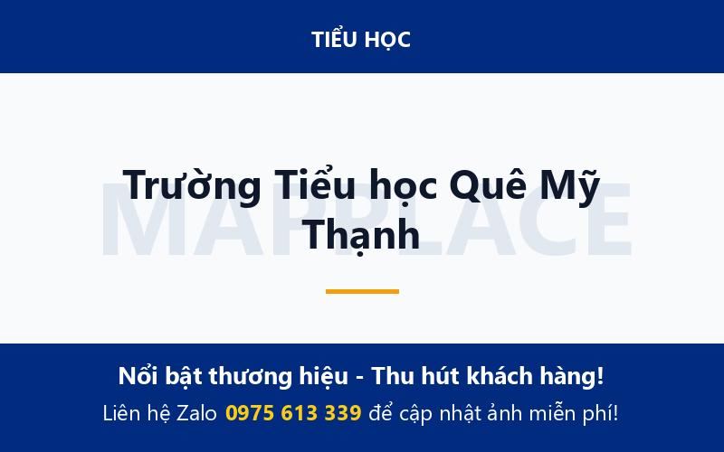 Trường Tiểu học Quê Mỹ Thạnh