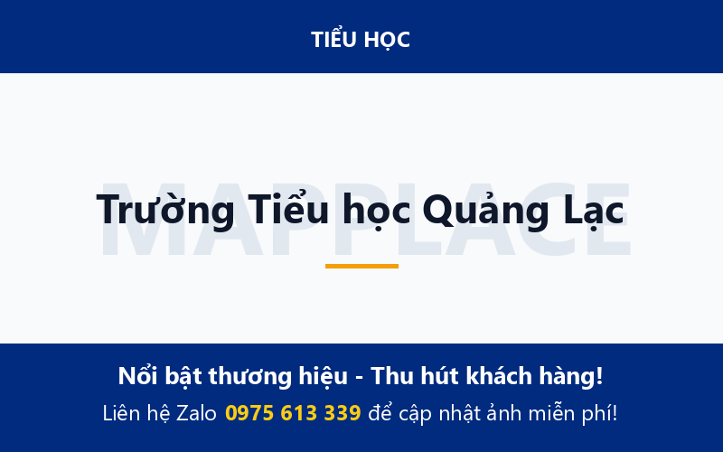 Trường Tiểu học Quảng Lạc