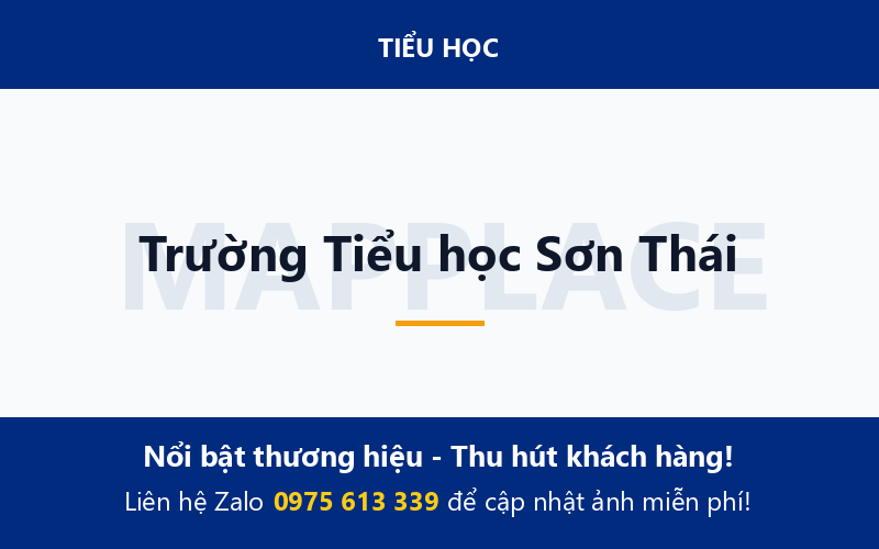 Trường Tiểu học Sơn Thái