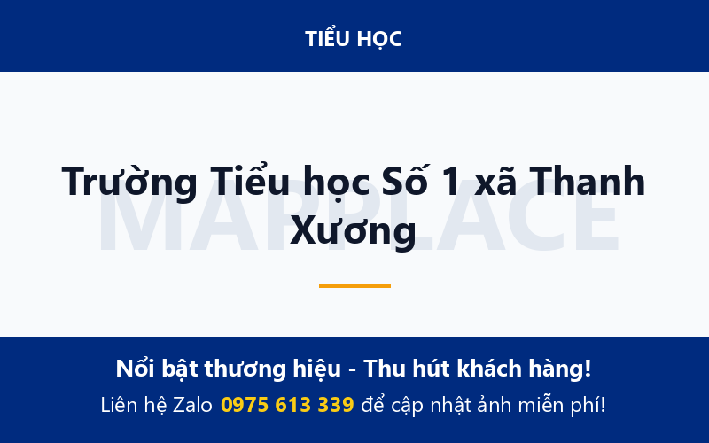 Trường Tiểu học Số 1 xã Thanh Xương