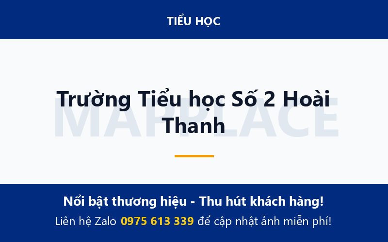 Trường Tiểu học Số 2 Hoài Thanh