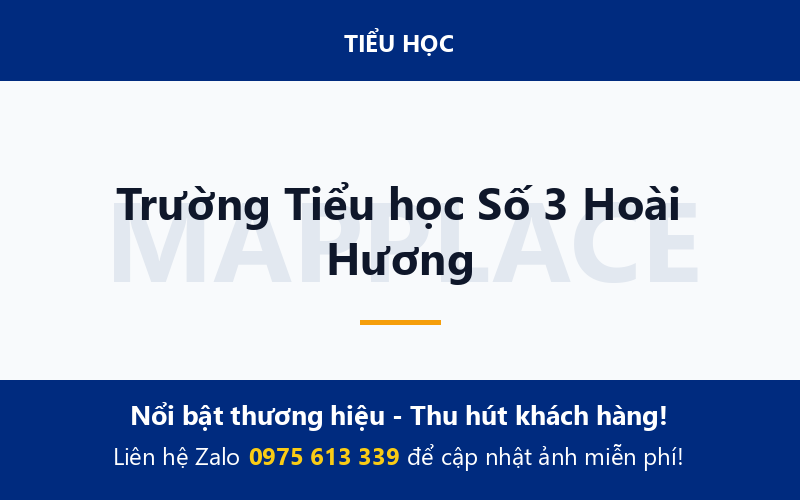 Trường Tiểu học Số 3 Hoài Hương
