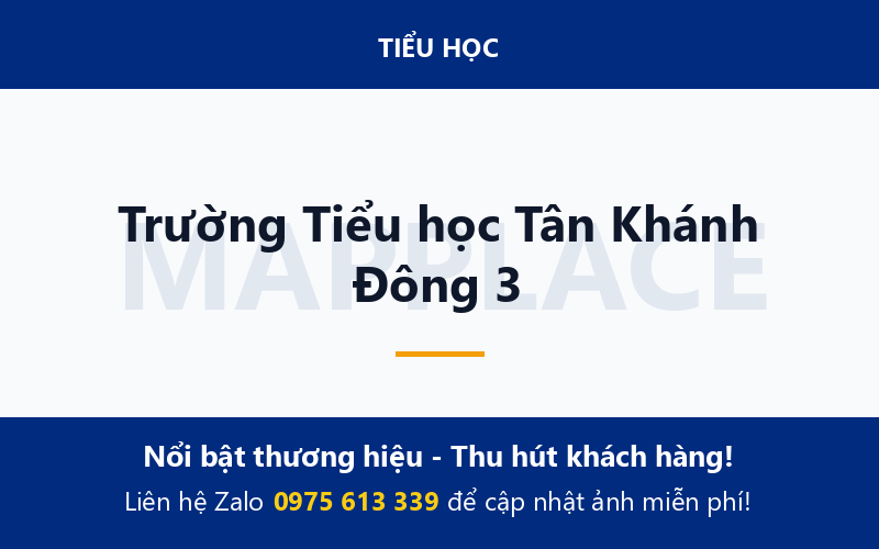Trường Tiểu học Tân Khánh Đông 3