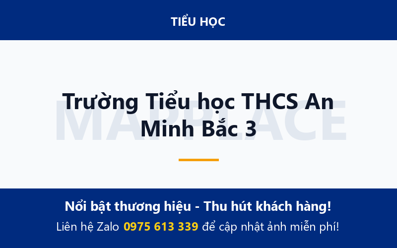 Trường Tiểu học THCS An Minh Bắc 3