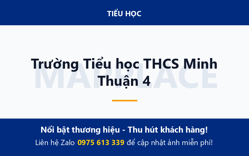 Trường Tiểu học THCS Minh Thuận 4