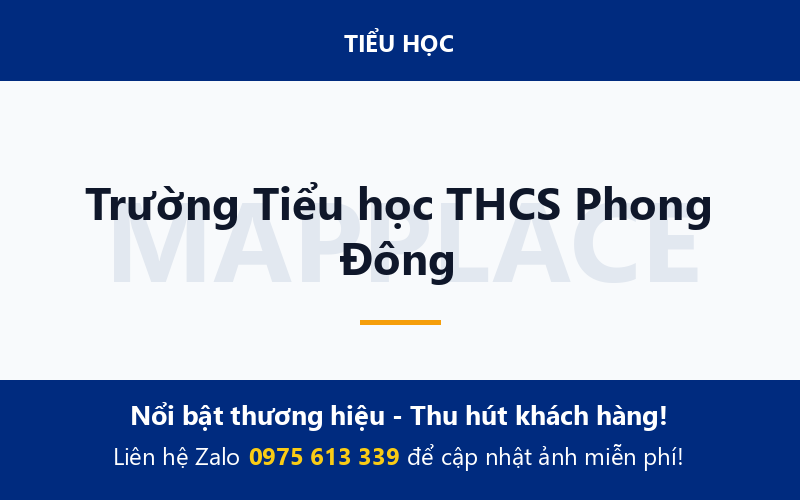 Trường Tiểu học THCS Phong Đông