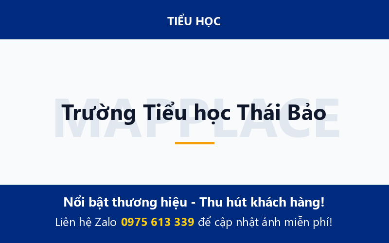 Trường Tiểu học Thái Bảo