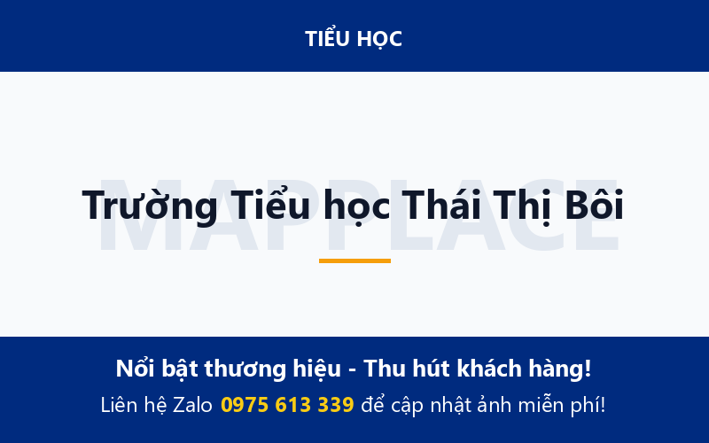 Trường Tiểu học Thái Thị Bôi