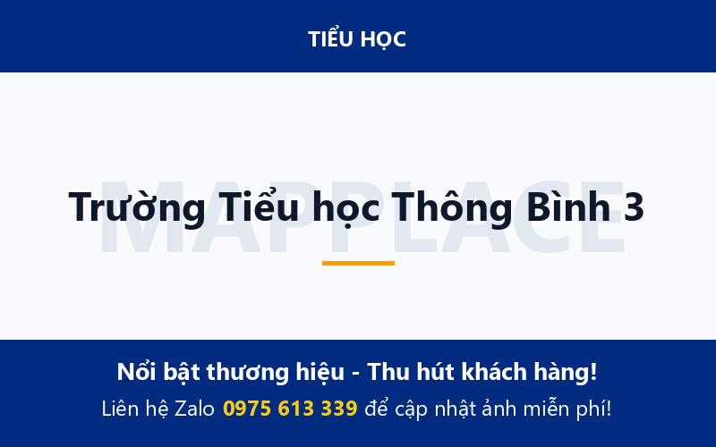 Trường Tiểu học Thông Bình 3