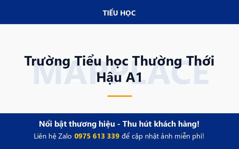 Trường Tiểu học Thường Thới Hậu A1