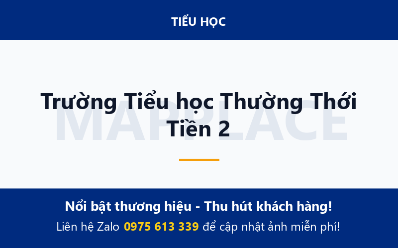 Trường Tiểu học Thường Thới Tiền 2