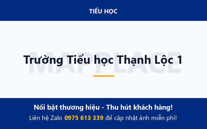 Trường Tiểu học Thạnh Lộc 1