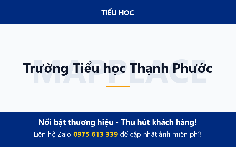 Trường Tiểu học Thạnh Phước