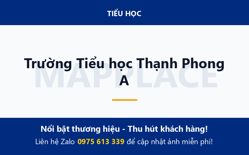 Trường Tiểu học Thạnh Phong A