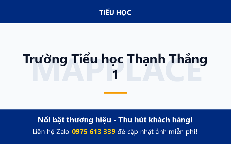 Trường Tiểu học Thạnh Thắng 1