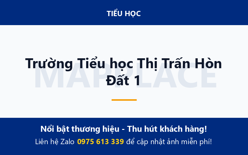Trường Tiểu học Thị Trấn Hòn Đất 1