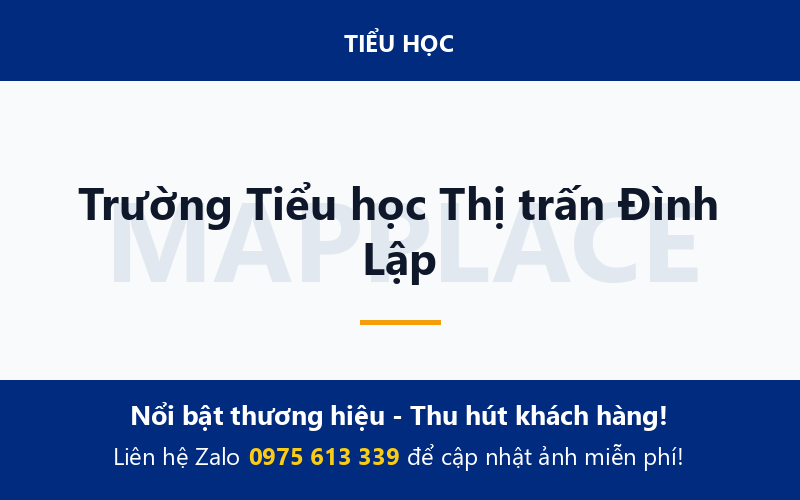 Trường Tiểu học Thị trấn Đình Lập